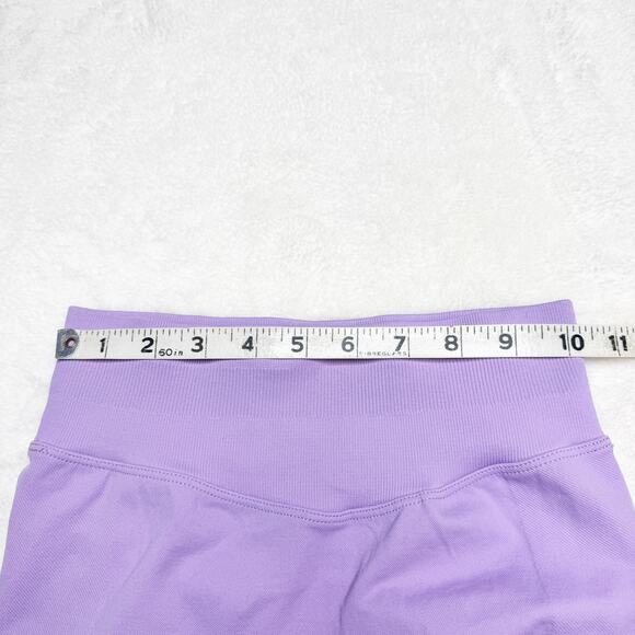 Lilac Purple Scrunch Ruched Bum Stretch Workout Leggings size XS - Picture 4 of 6
